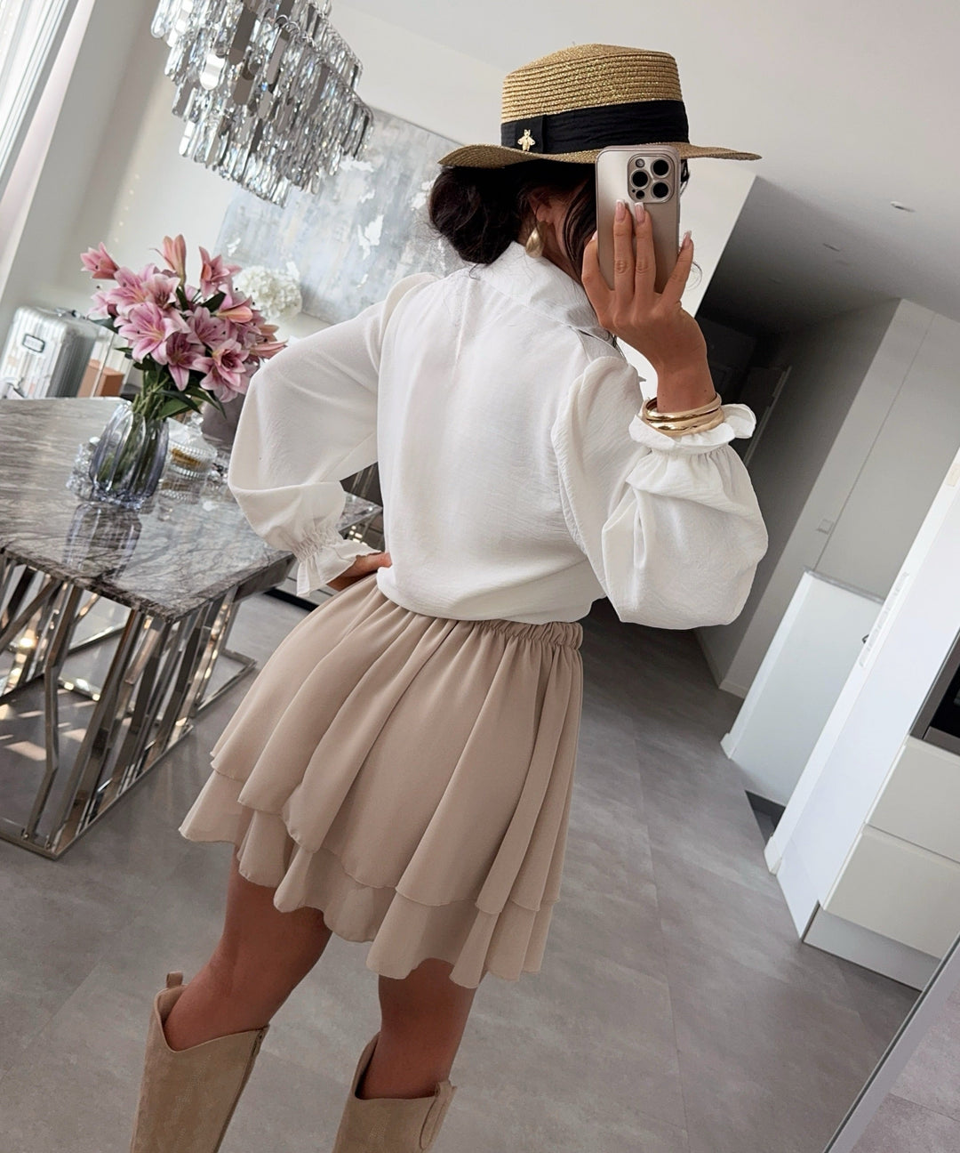 Hosenrock Parisa Uni Beige