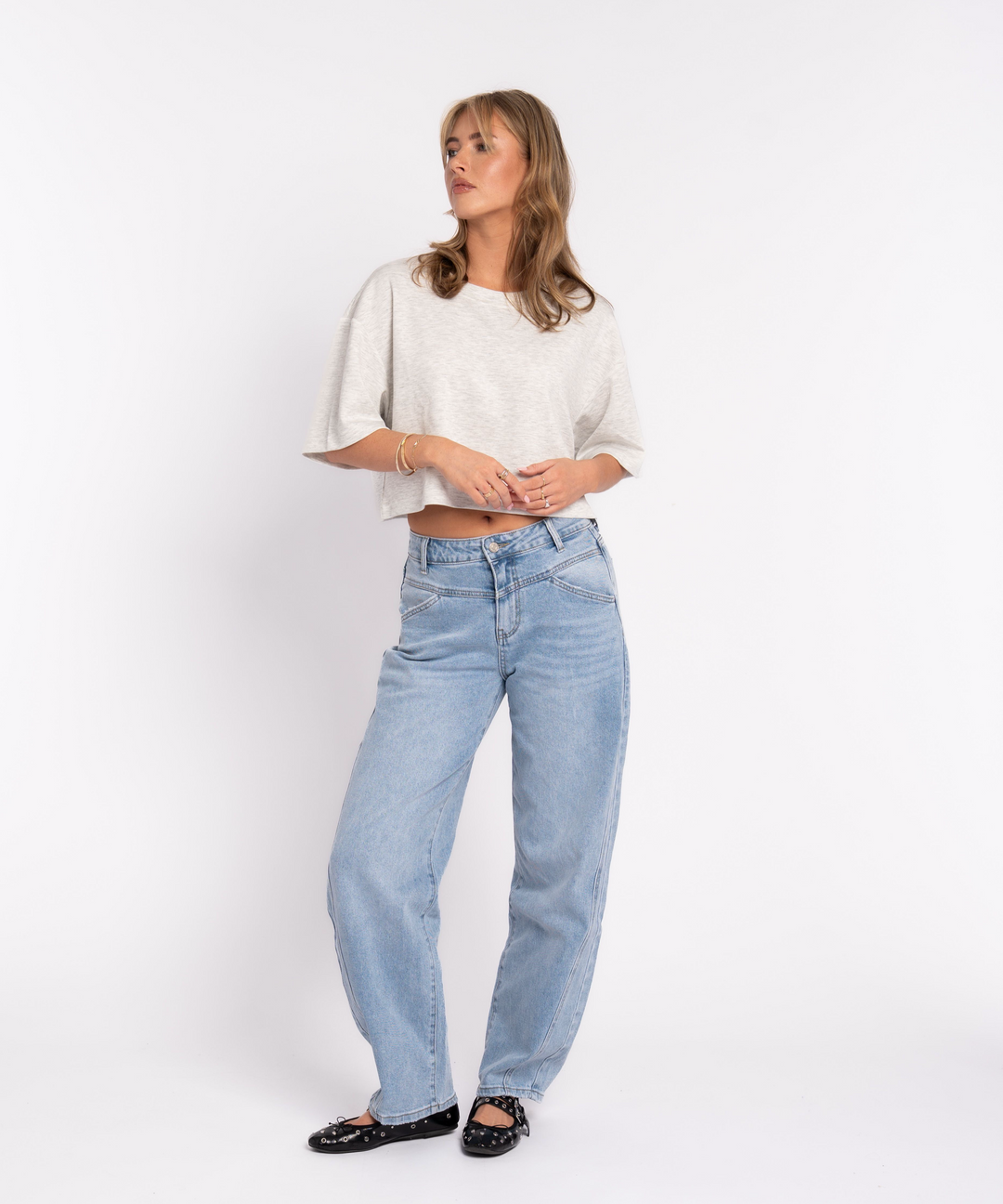 Barrel Jeans Miranda Hellblau Ladypolitan ♡
