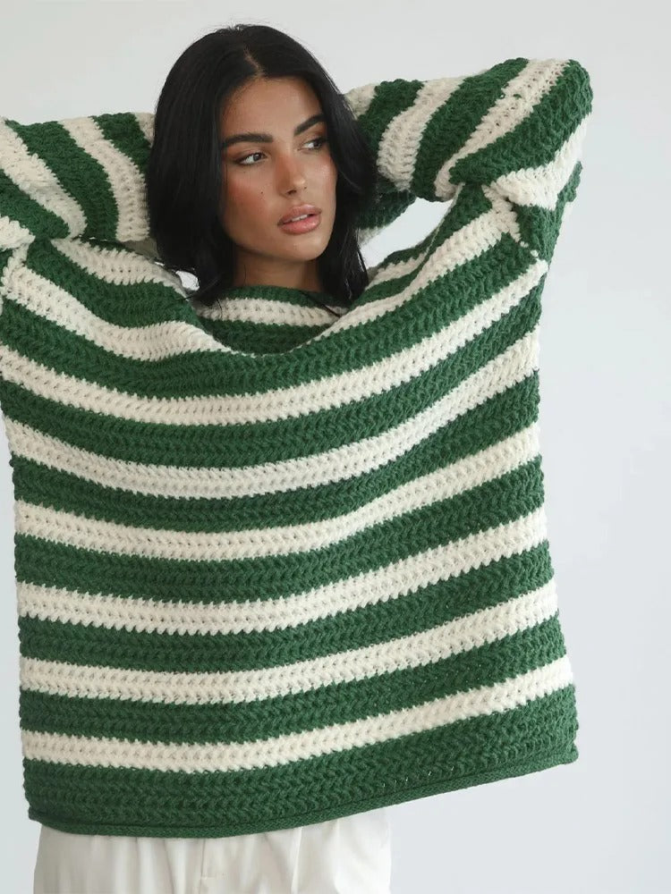 Aaliyah - Gestreepte Pullover Sweater