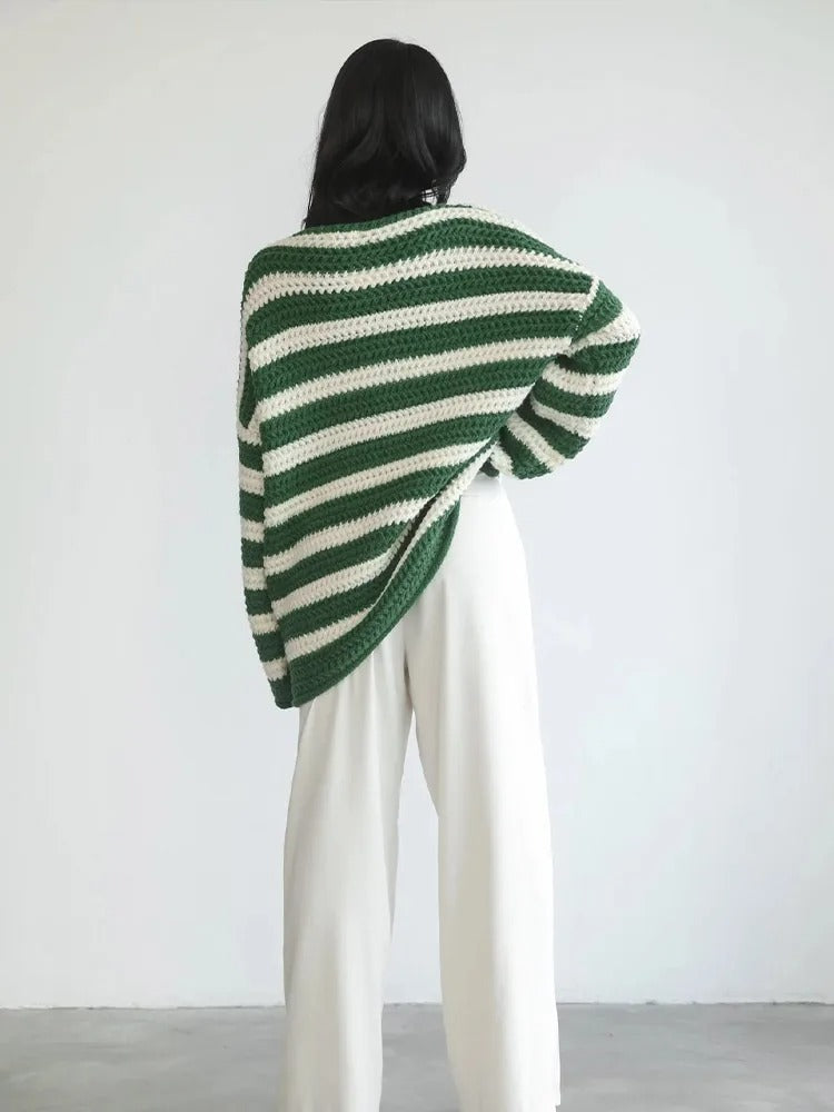 Aaliyah - Gestreepte Pullover Sweater