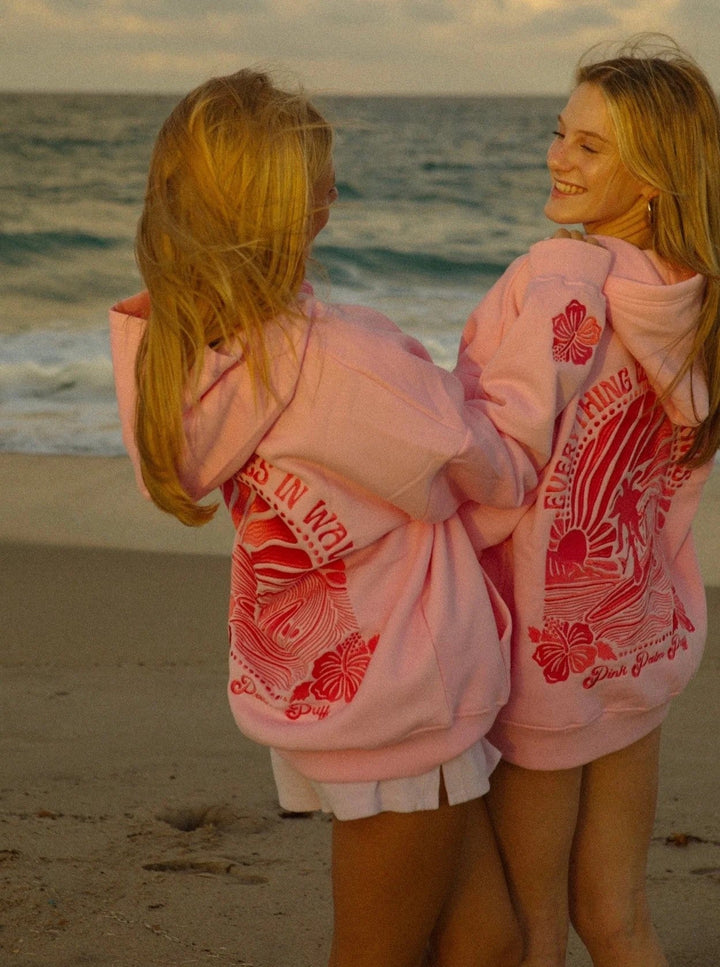 Abigail - Bestickter Hoodie mit tropischem Flair