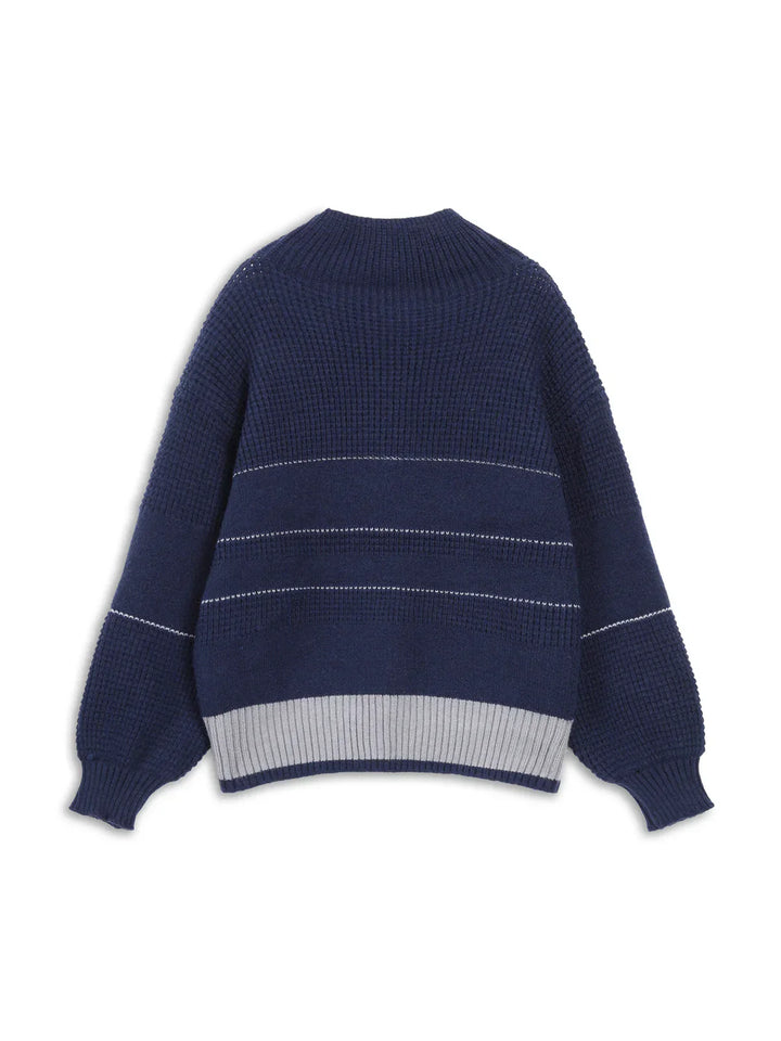 Abigail - Damen Strickpullover mit Knopfleiste