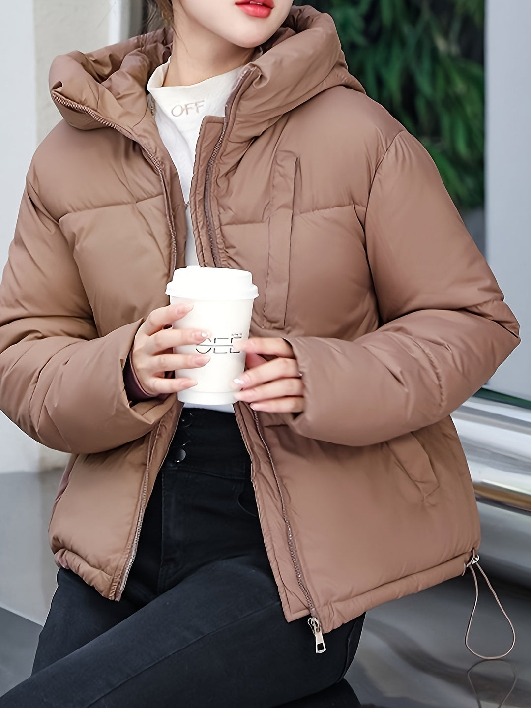 Addison - Kurze Puffer-Winterjacke