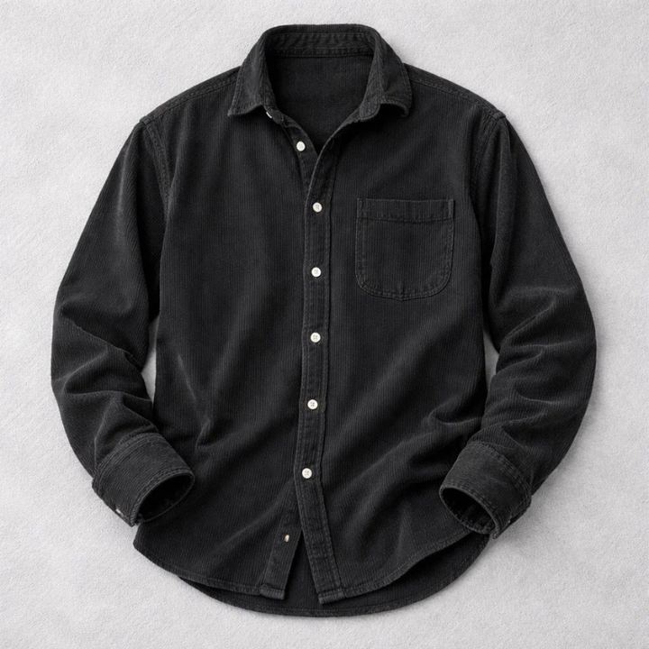 Adriano | Elegantes Regular-Fit Herrenhemd Langarm aus Cord 9