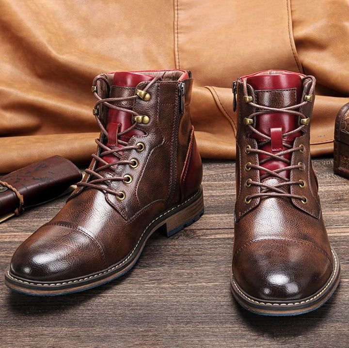 Aemilius | Herren Stiefel Leder – Stilvoll, Schwarz & Atmungsaktiv 0