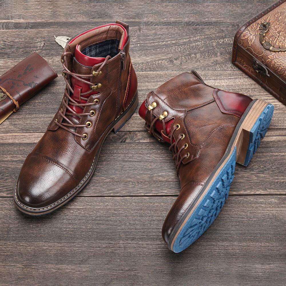 Aemilius | Herren Stiefel Leder – Stilvoll, Schwarz & Atmungsaktiv 1
