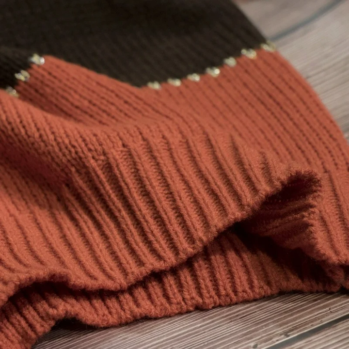 Agata - Modischer Gestreifter Pullover für Damen