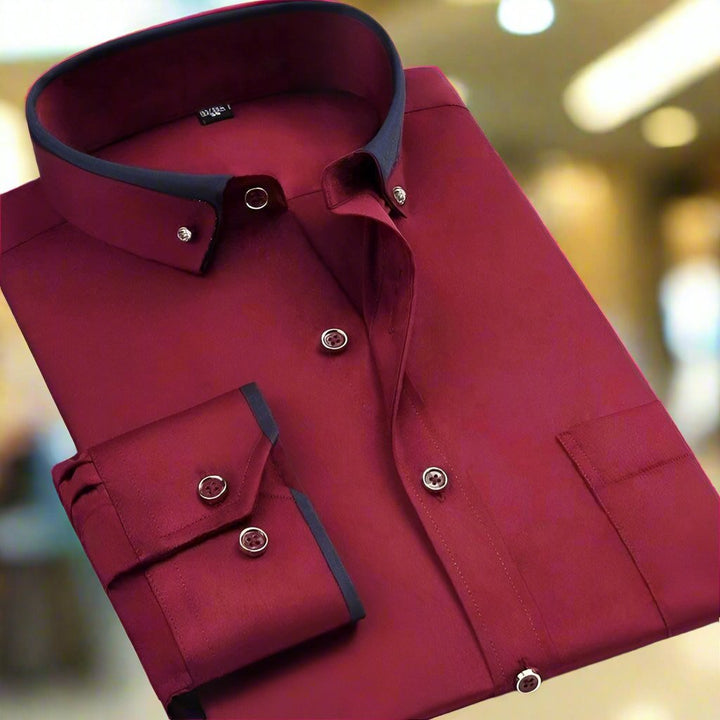 Alden | Atmungsaktives, Elegantes Herren Langarm Hemd aus Baumwolle 5