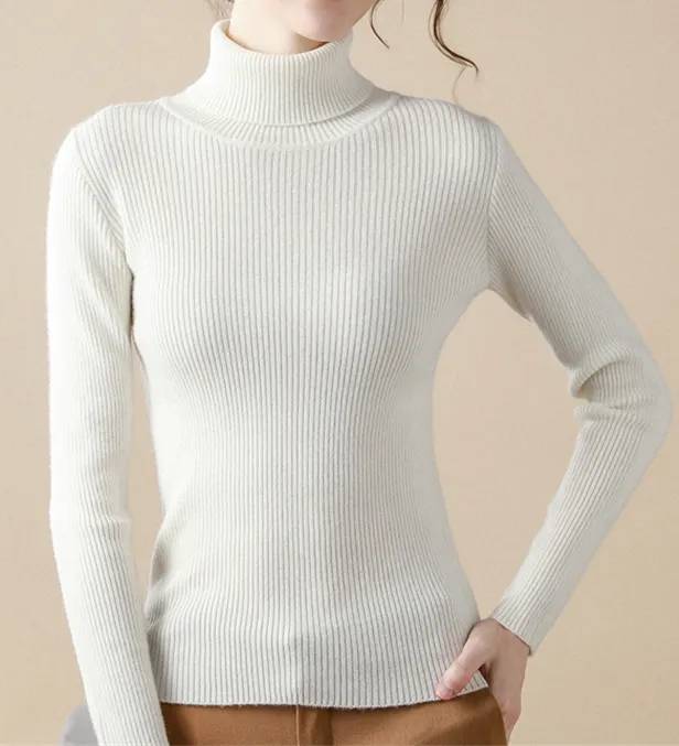Alice - Einfacher Rollkragenpullover