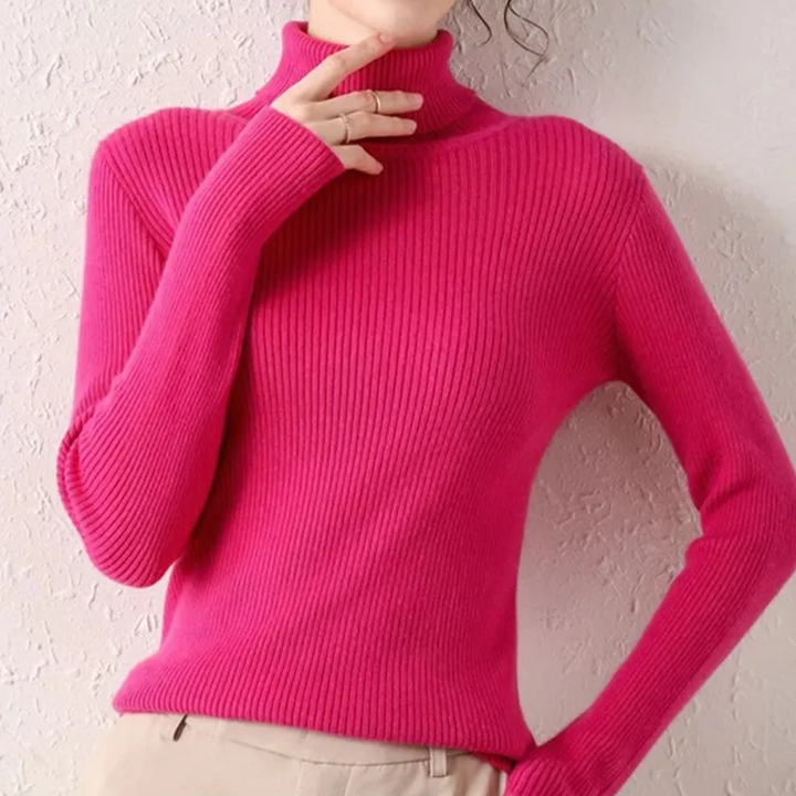 Alice - Einfacher Rollkragenpullover