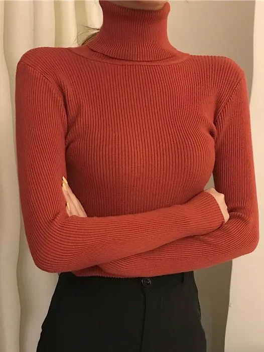 Alice - Einfacher Rollkragenpullover