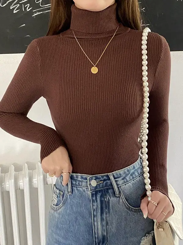 Alice - Einfacher Rollkragenpullover