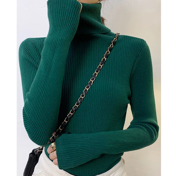Alice - Einfacher Rollkragenpullover