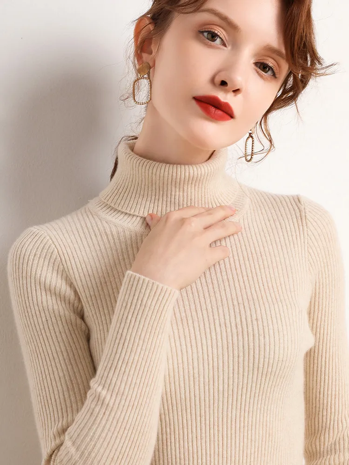 Alice - Einfacher Rollkragenpullover