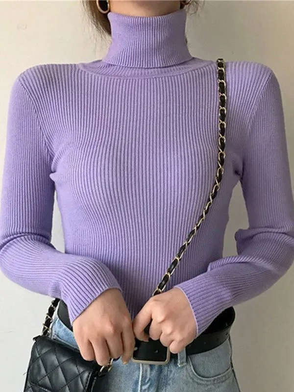Alice - Einfacher Rollkragenpullover