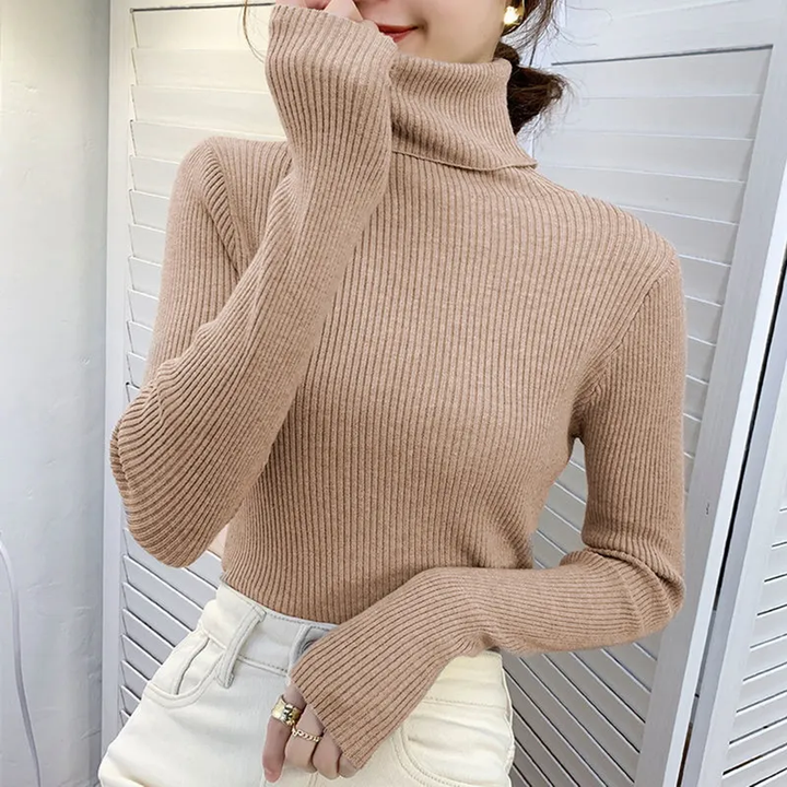 Alice - Einfacher Rollkragenpullover
