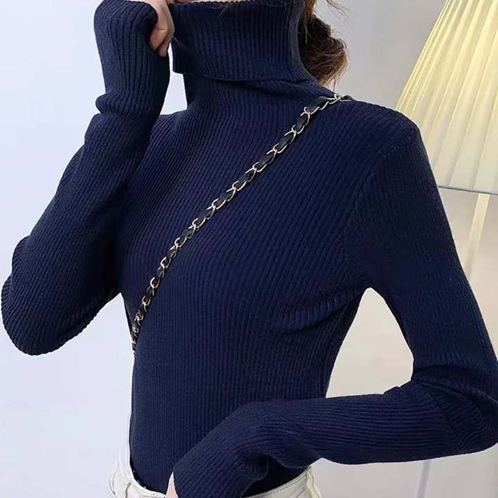 Alice - Einfacher Rollkragenpullover