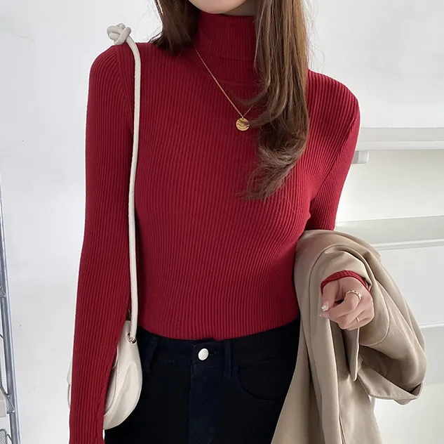 Alice - Einfacher Rollkragenpullover