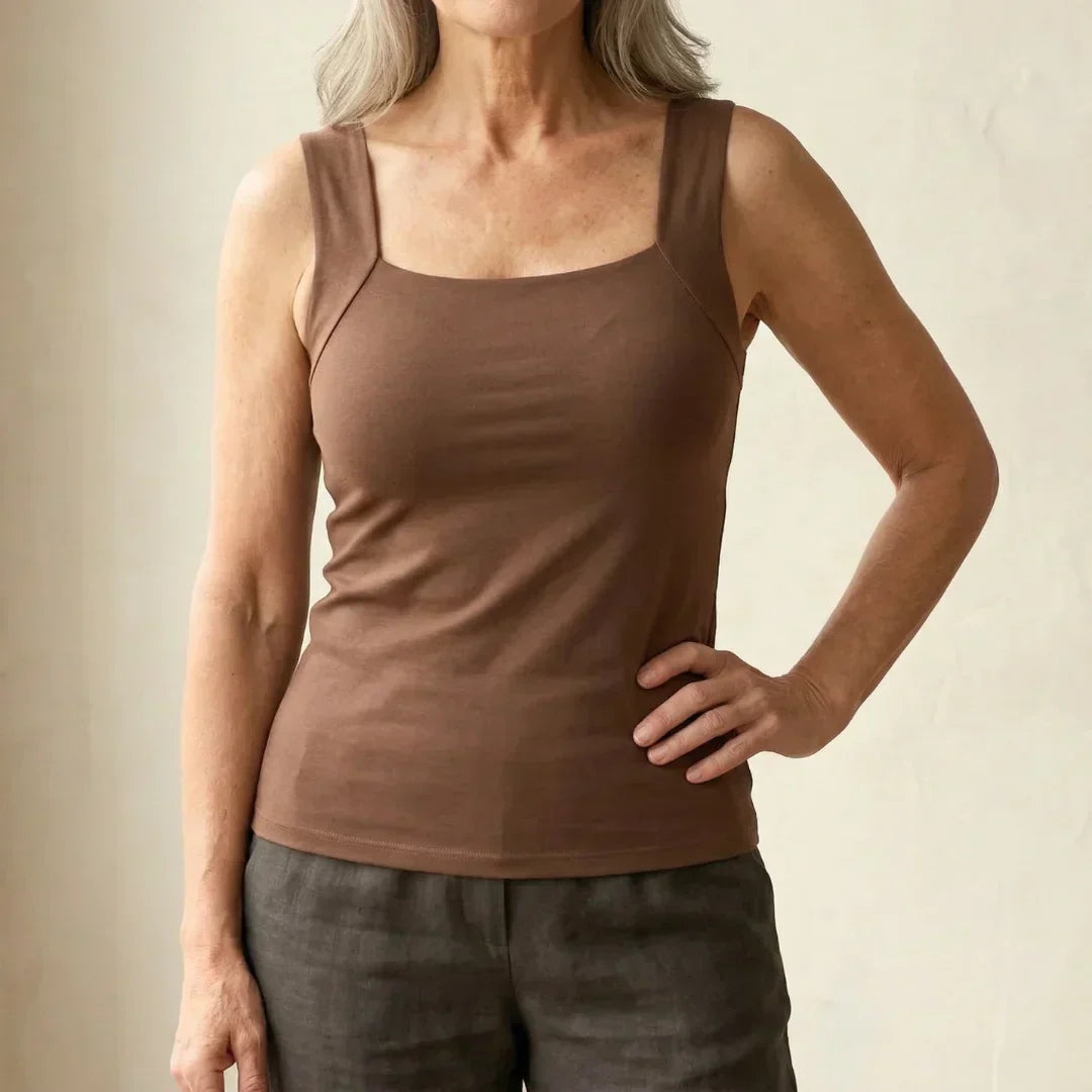 Althea | Atmungsaktives, Bequemes & Stilvolles Tanktop Damen Weiß 1