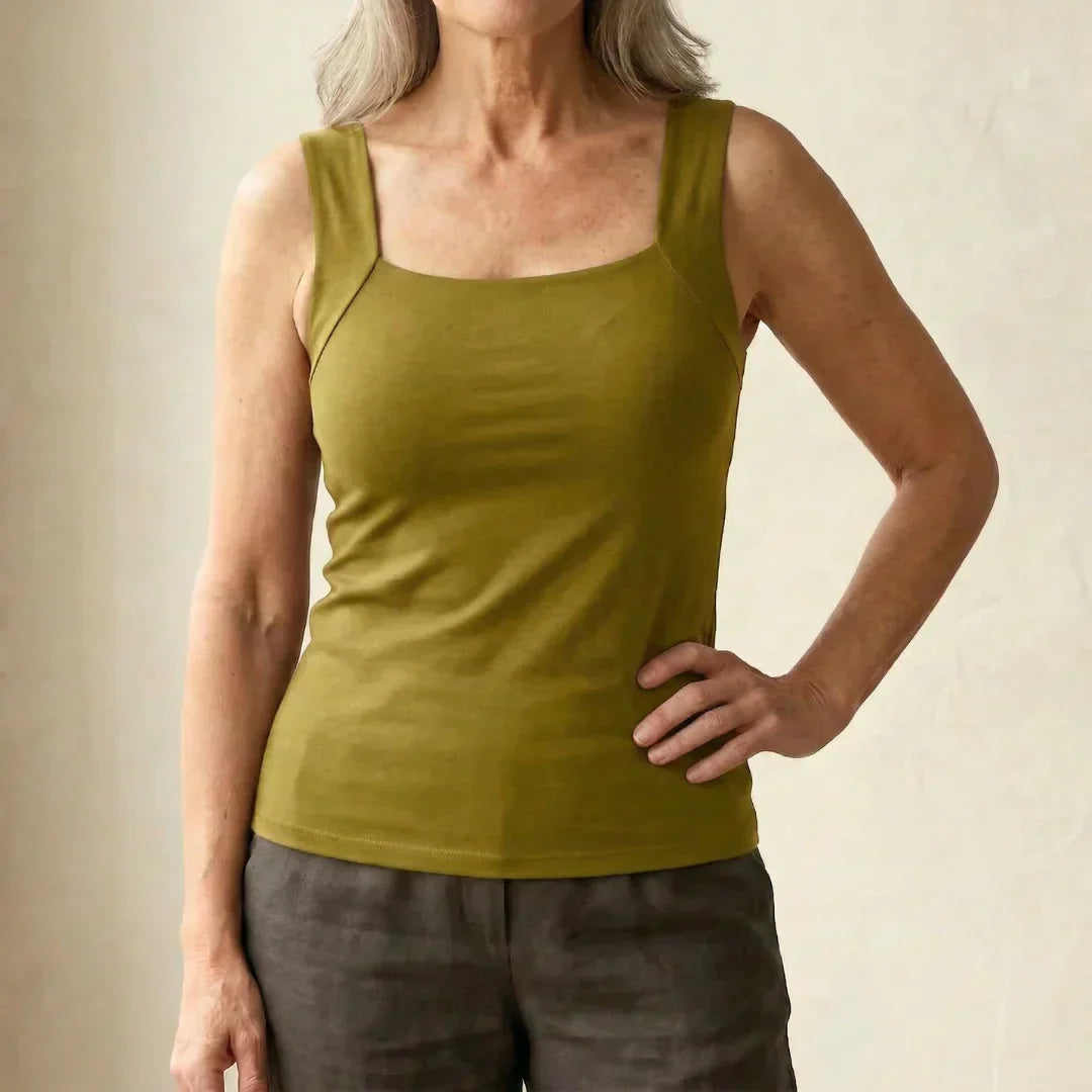 Althea | Atmungsaktives, Bequemes & Stilvolles Tanktop Damen Weiß 9