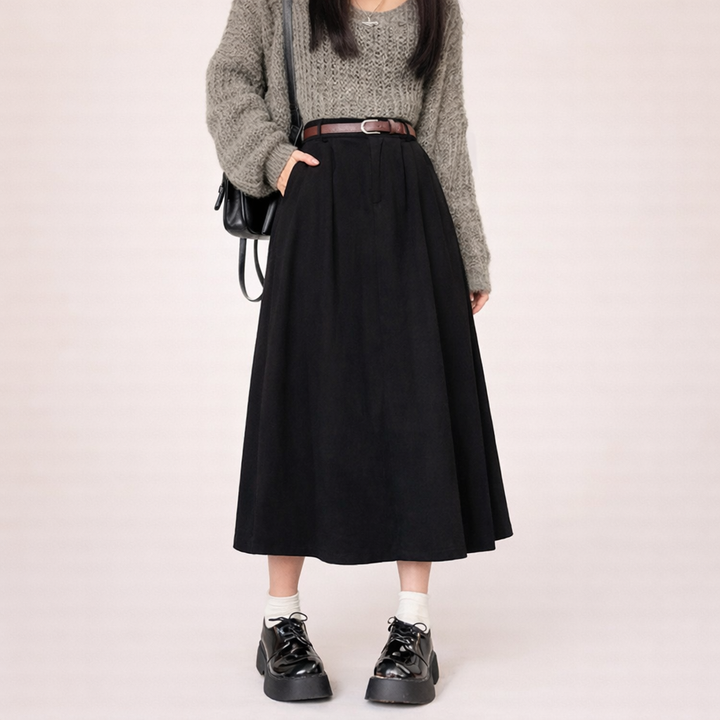 Amelia | Eleganter Vintage-Cord-Midirock 7