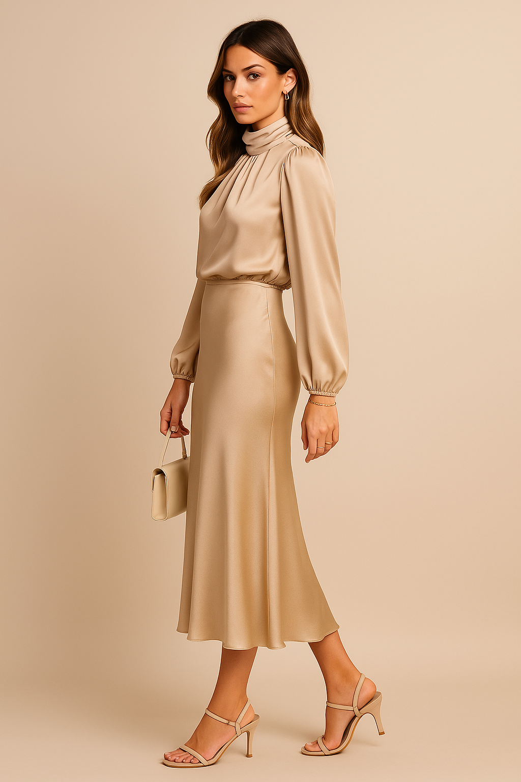 Frieda – High Waist Midi Dress - Image 11