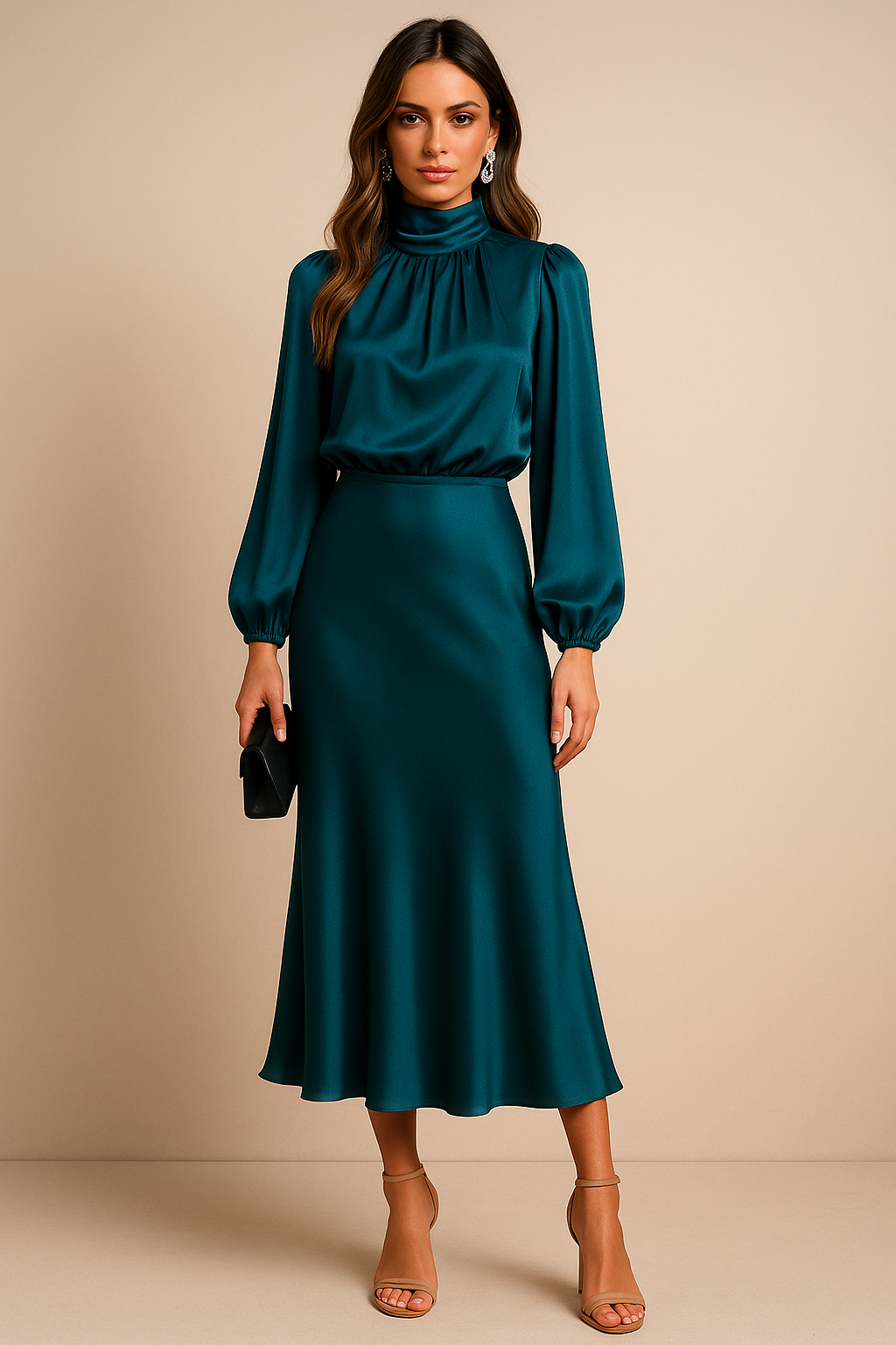 Frieda – High Waist Midi Dress - Image 15
