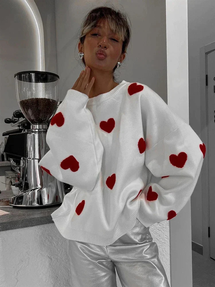 Anne - Strickpullover mit Herz