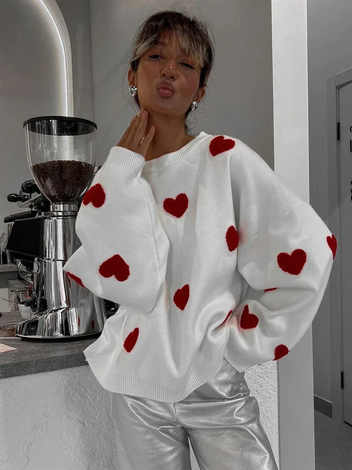 Anne - Strickpullover mit Herz