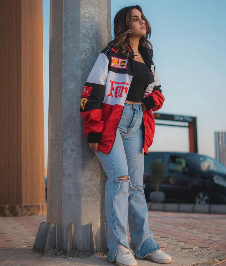 Greta | Racer-Jacke Mit sportlichem Look