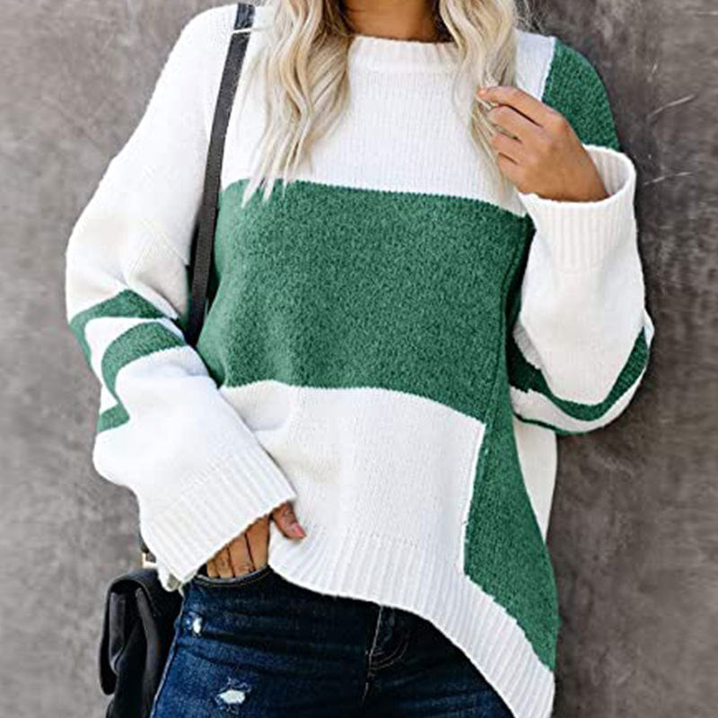 Anya - Lässiger Patchwork-Pullover