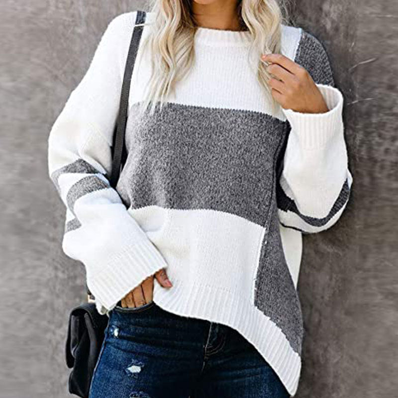 Anya - Lässiger Patchwork-Pullover