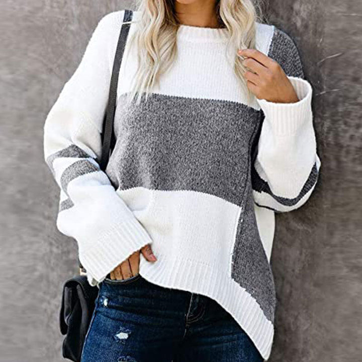 Anya - Lässiger Patchwork-Pullover