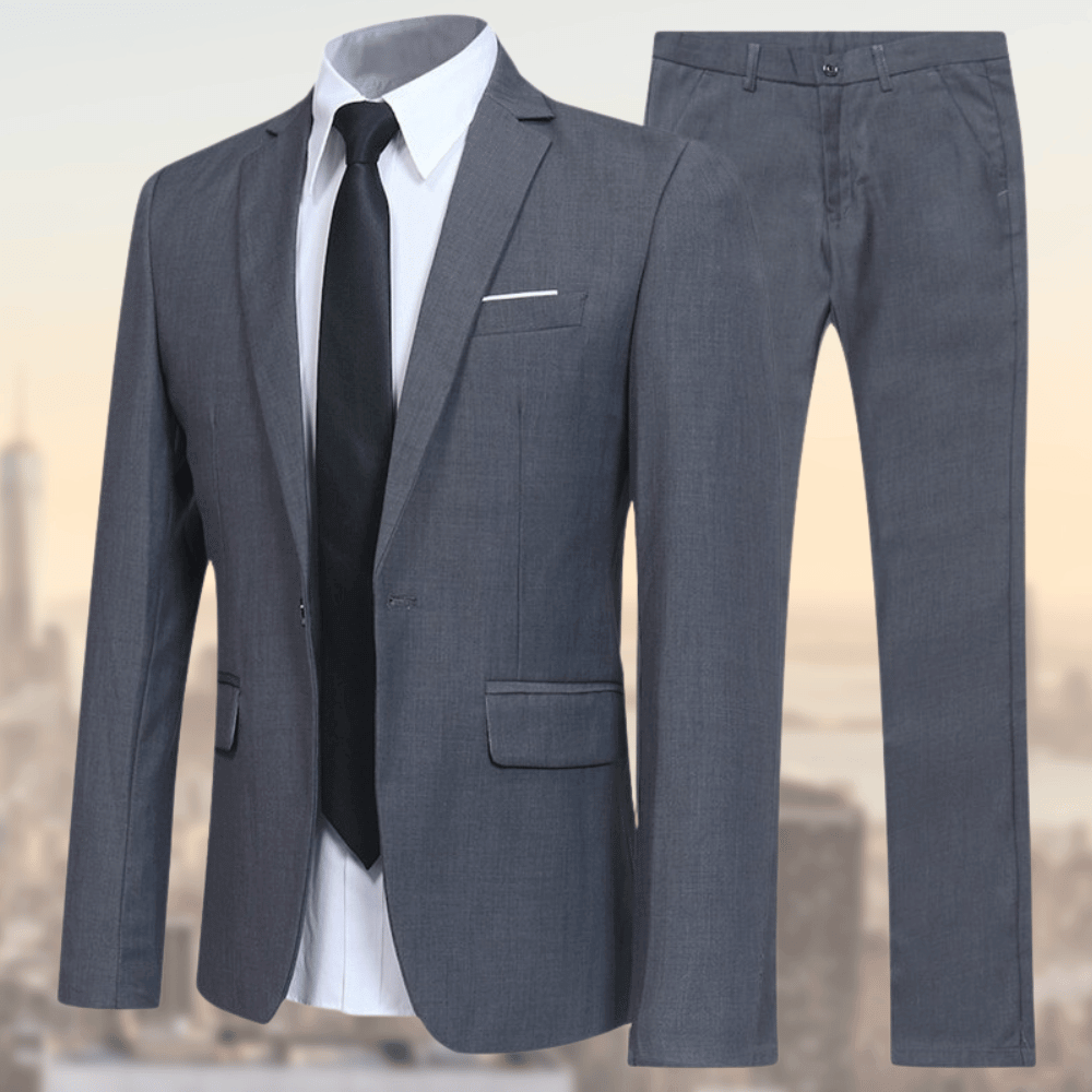 Anzug Herren | Business Zweiteiler Herren | Klassischer Blazer & gerade Hose