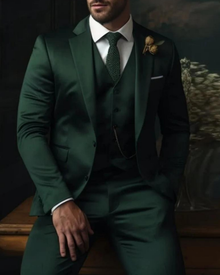 Lukas – Tailored Suit with Vest 3-Piece Set for Men - Image 10