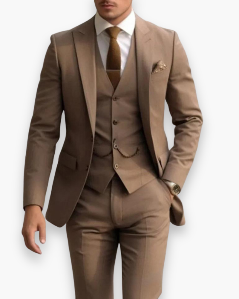 Anzug Herren mit Weste | 3-teiliges Set & Schlanke Silhouette