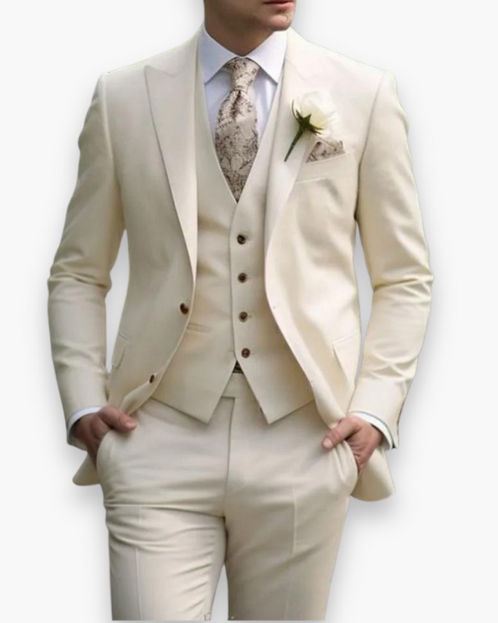Lukas – Tailored Suit with Vest 3-Piece Set for Men - Image 12