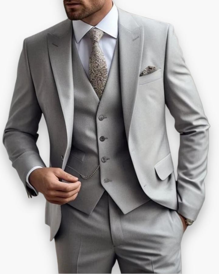 Lukas – Tailored Suit with Vest 3-Piece Set for Men - Image 4