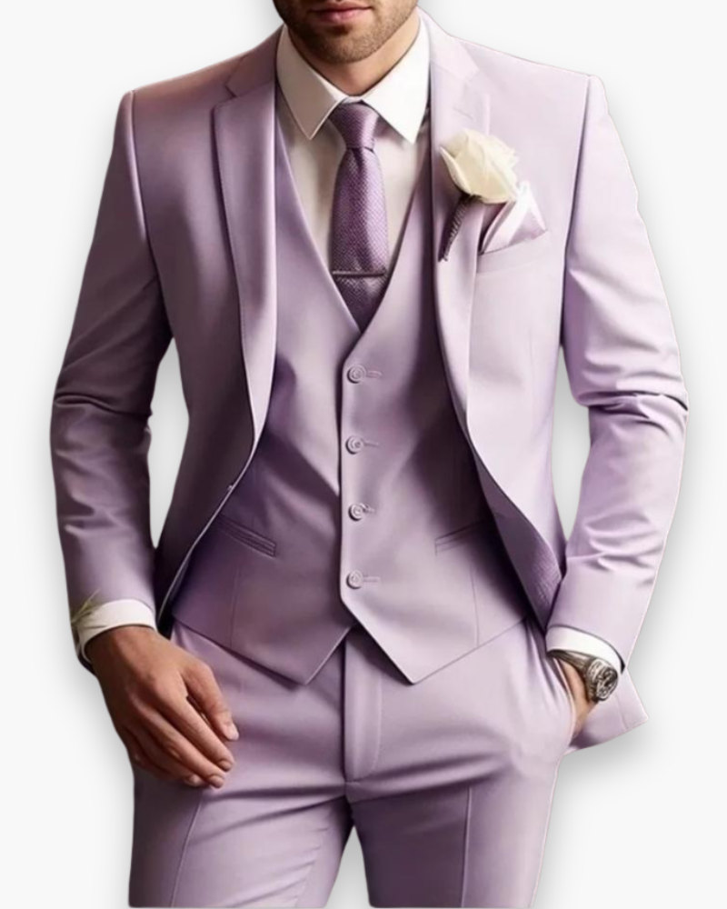Lukas – Tailored Suit with Vest 3-Piece Set for Men - Image 5