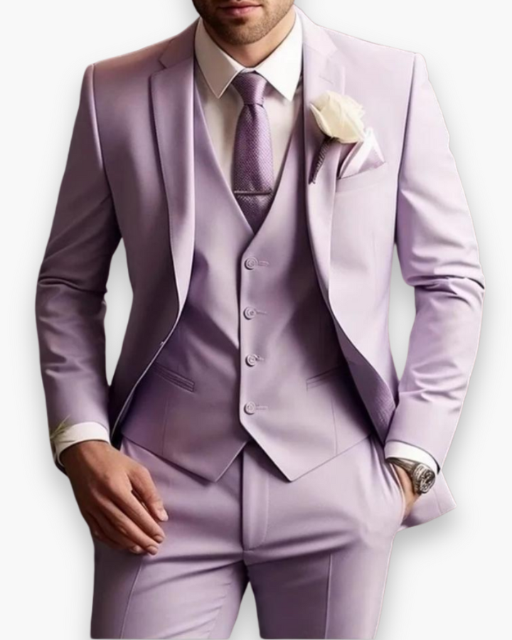 Lukas – Tailored Suit with Vest 3-Piece Set for Men - Image 5