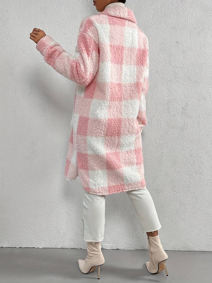 April - Karierter Mantel für Frauen