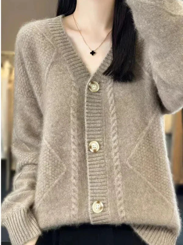 Aria - Frauen Strickjacke Pullover