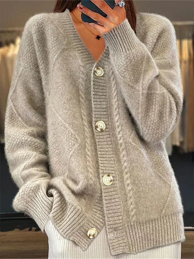 Aria - Frauen Strickjacke Pullover