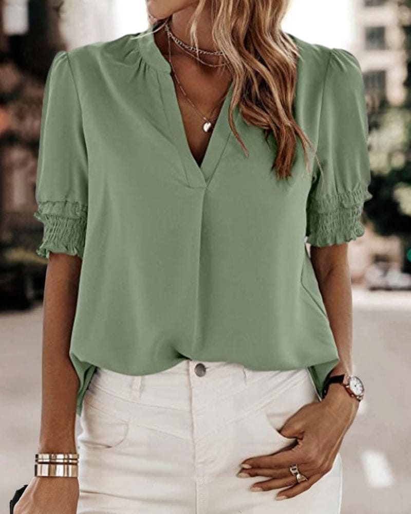 Isabella | Charmante Bluse mit Puffärmeln