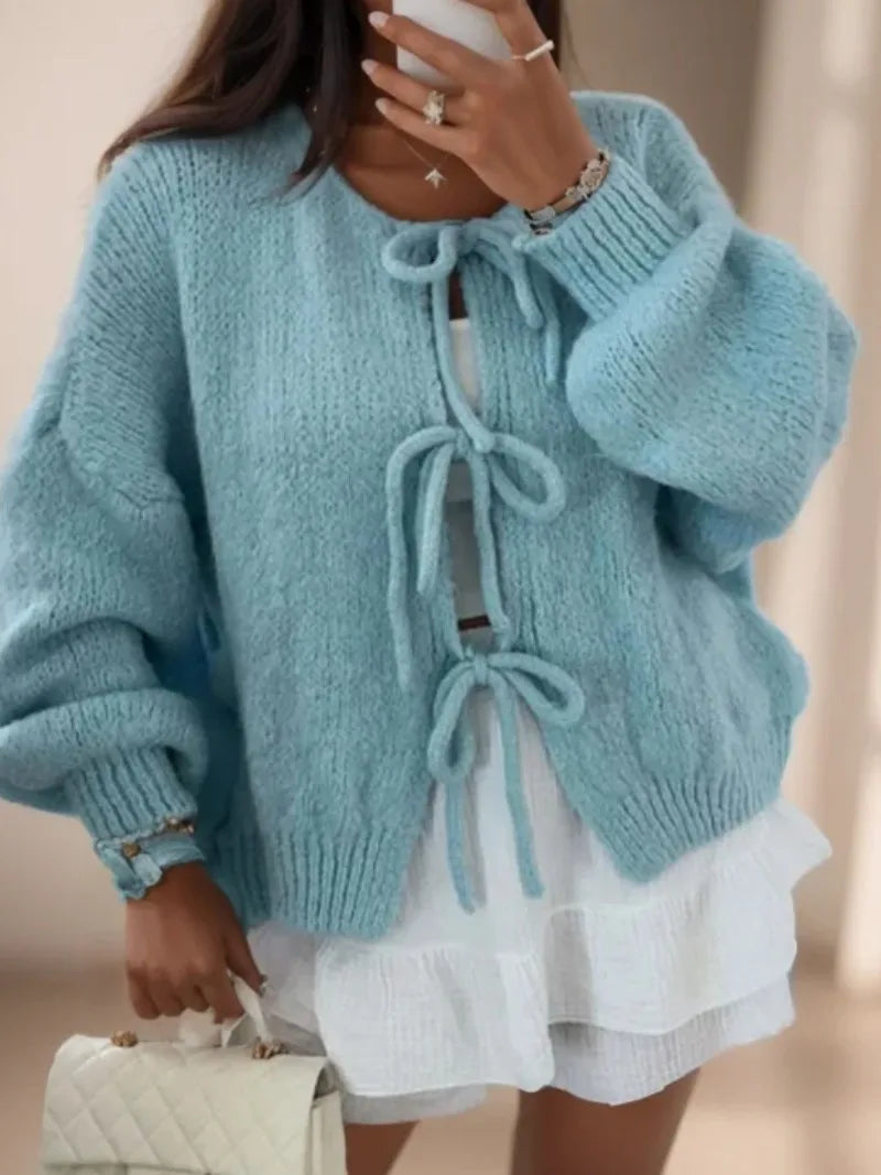 Ariadne - Strickjacke mit Schleifendetail