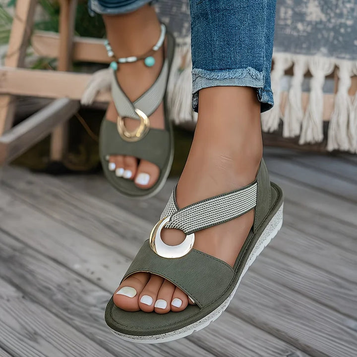 Ariana | Bequeme & Stilvolle Flache Sandalen Damen – Atmungsaktiv und Rutschfest 4