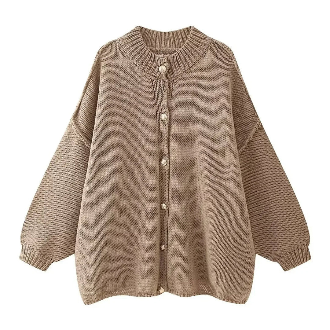 Astra - Strickjacke mit Rundhalsausschnitt
