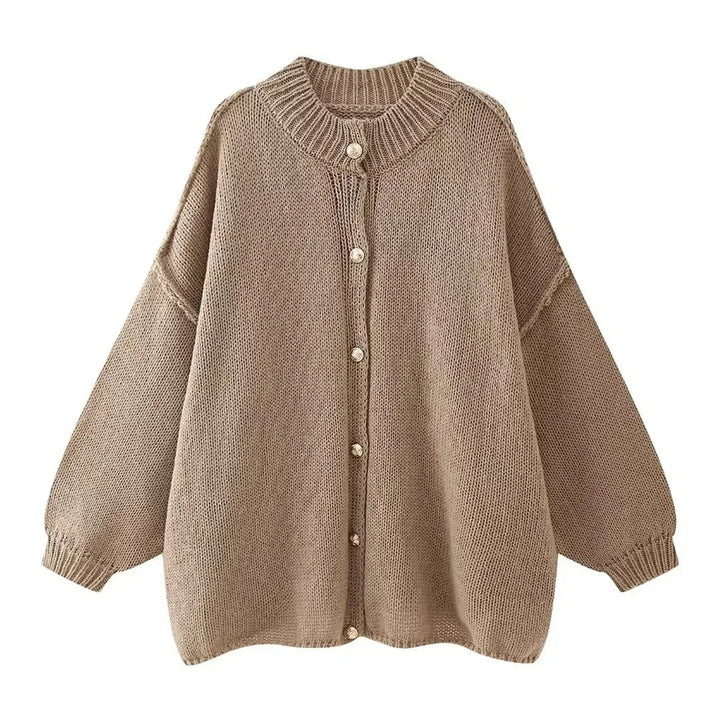 Astra - Strickjacke mit Rundhalsausschnitt