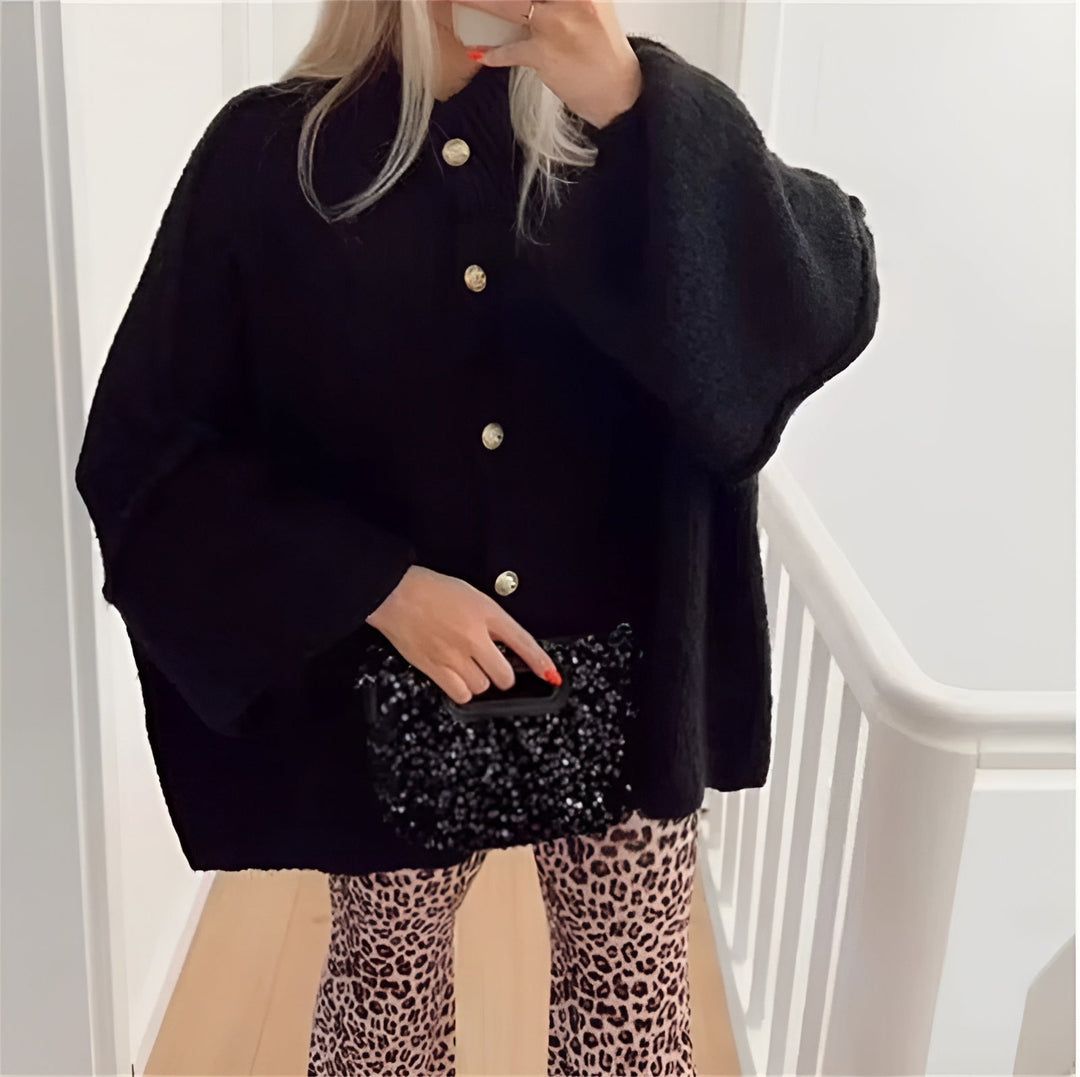 Astra - Strickjacke mit Rundhalsausschnitt