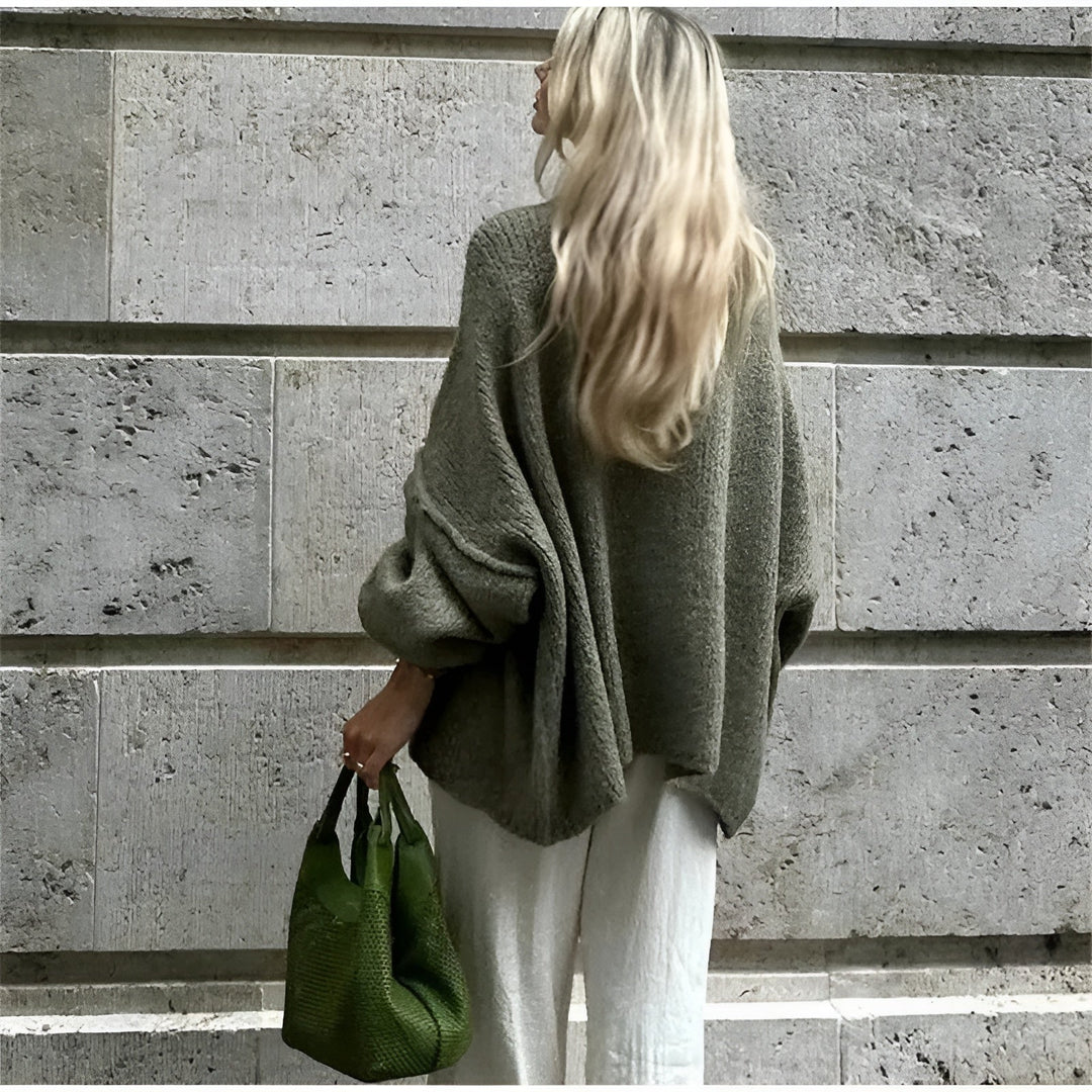 Astra - Strickjacke mit Rundhalsausschnitt